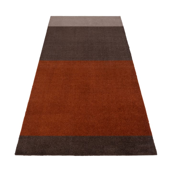 Stripes by tica, horizontaal, gangmat - Brown-terracotta 90x200 cm - Tica copenhagen