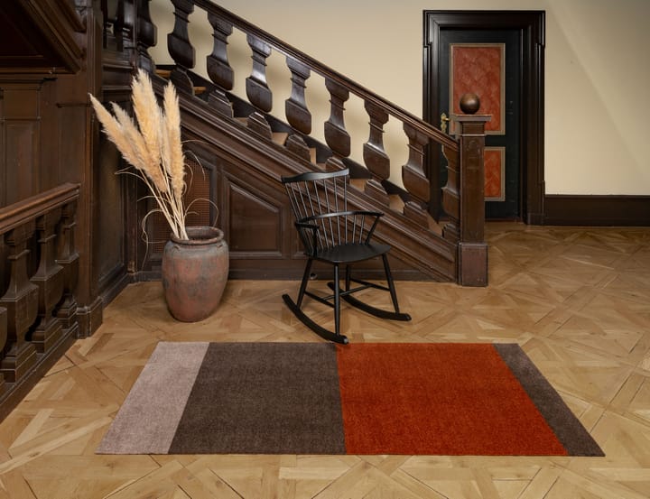 Stripes by tica, horizontaal, gangmat, Brown-terracotta 90x200 cm tica copenhagen