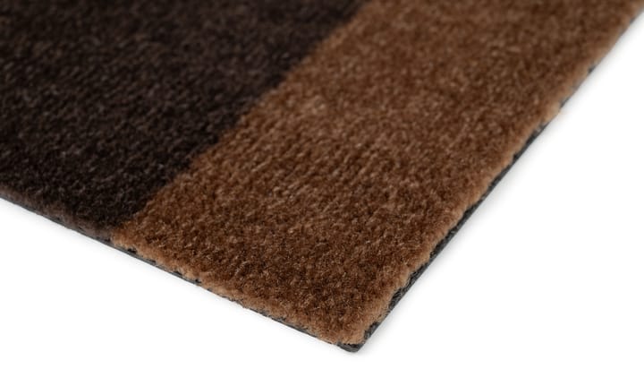 Stripes by tica, horizontaal, gangmat - Cognac-dark brown-black, 67x120 cm - tica copenhagen