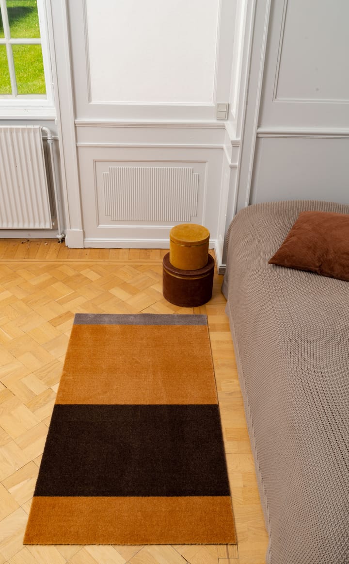 Stripes by tica, horizontaal, gangmat - Dijon-brown-sand, 67x120 cm - tica copenhagen