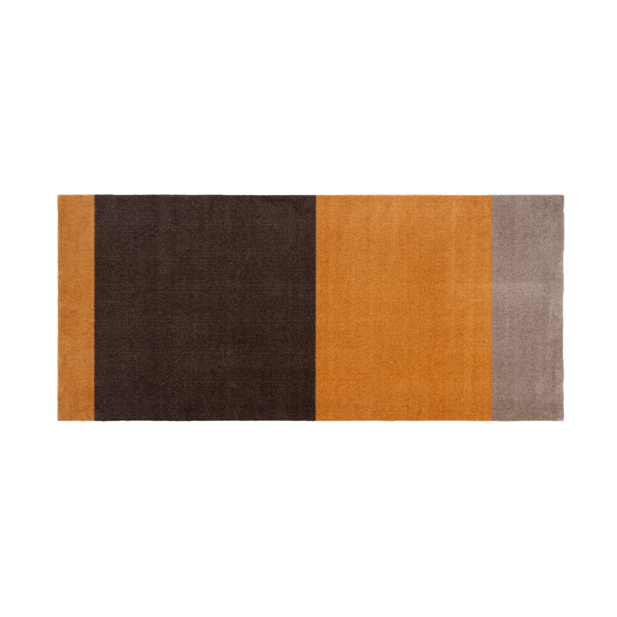 tica copenhagen Stripes by tica, horizontaal, gangmat Dijon-brown-sand, 90x200 cm
