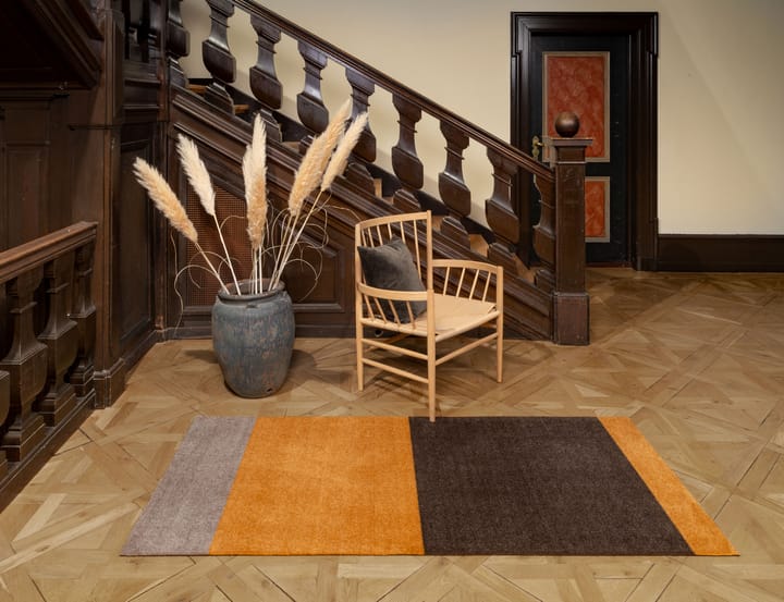 Stripes by tica, horizontaal, gangmat, Dijon-brown-sand, 90x200 cm tica copenhagen