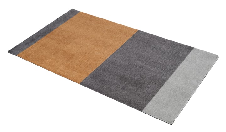 Stripes by tica, horizontaal, gangmat - grey-grey-dijon, 67x120 cm - tica copenhagen