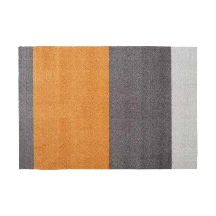 Stripes by tica, horizontaal, gangmat - grey-grey-dijon, 90x130 cm - Tica copenhagen