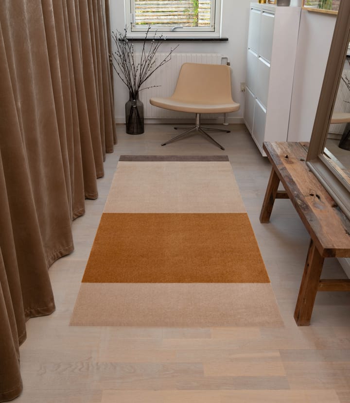 Stripes by tica, horizontaal, gangmat - Ivory-dijon-brown, 90x200 cm - tica copenhagen