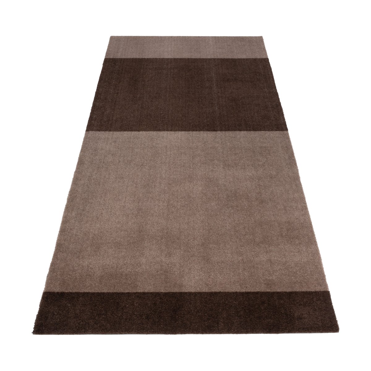 tica copenhagen Stripes by tica, horizontaal, gangmat Sand-brown, 90x200 cm