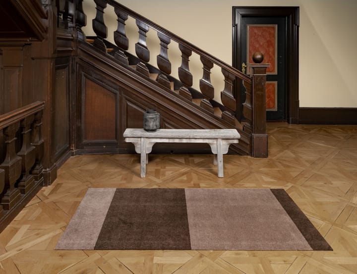 Stripes by tica, horizontaal, gangmat, Sand-brown, 90x200 cm tica copenhagen