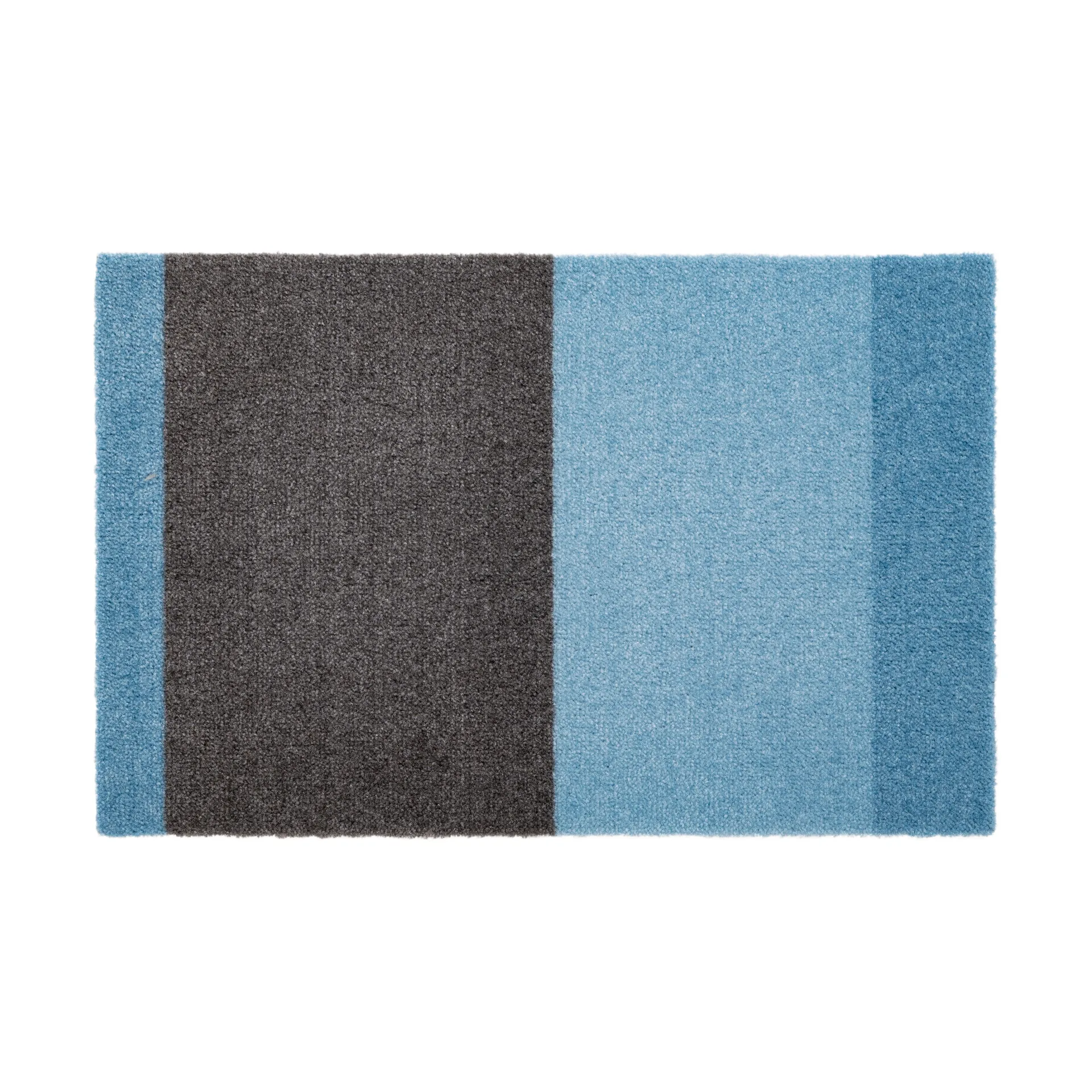 Stripes deurmat horizontaal, Blue-steel grey, 40x60 cm tica copenhagen