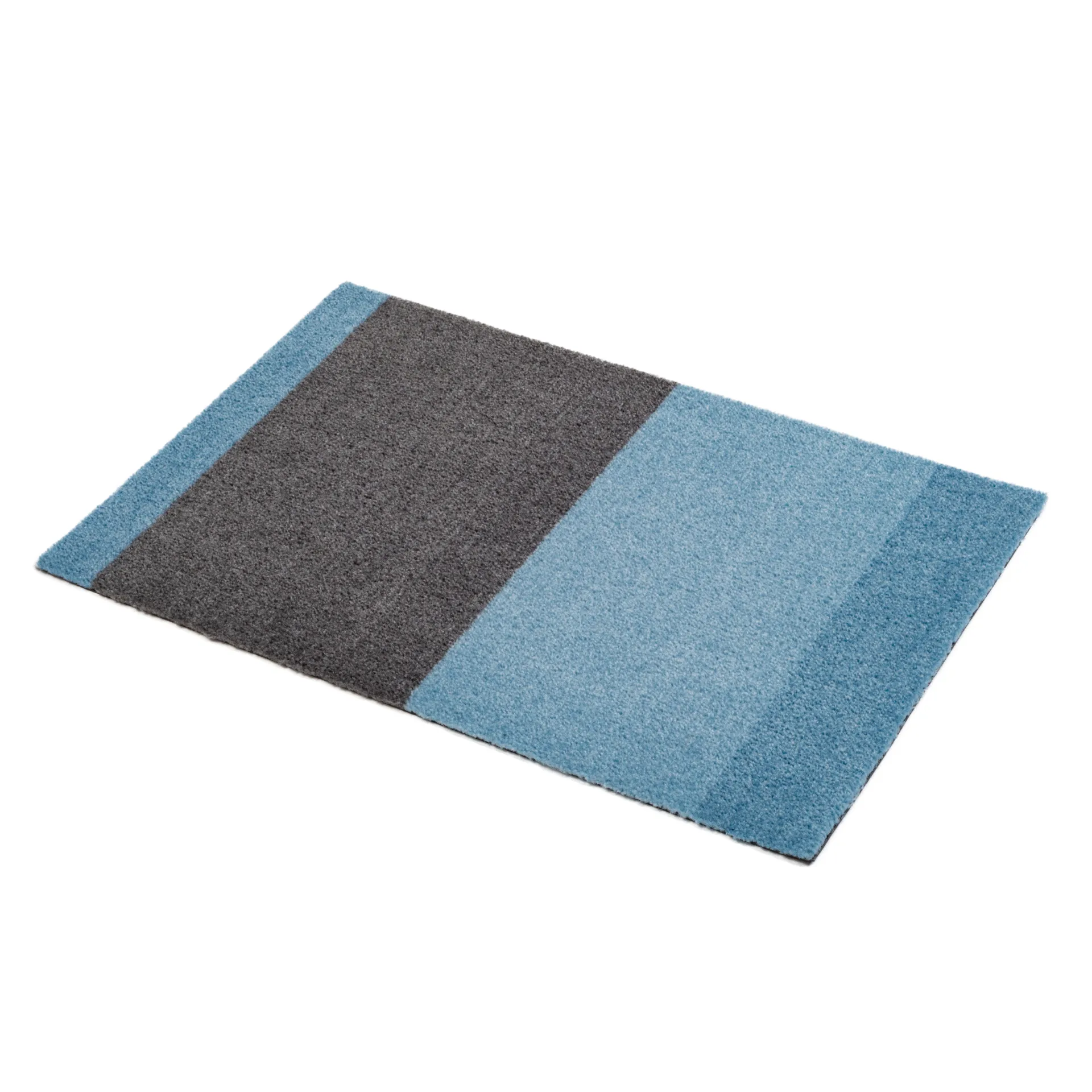 Stripes deurmat horizontaal, Blue-steel grey, 40x60 cm tica copenhagen