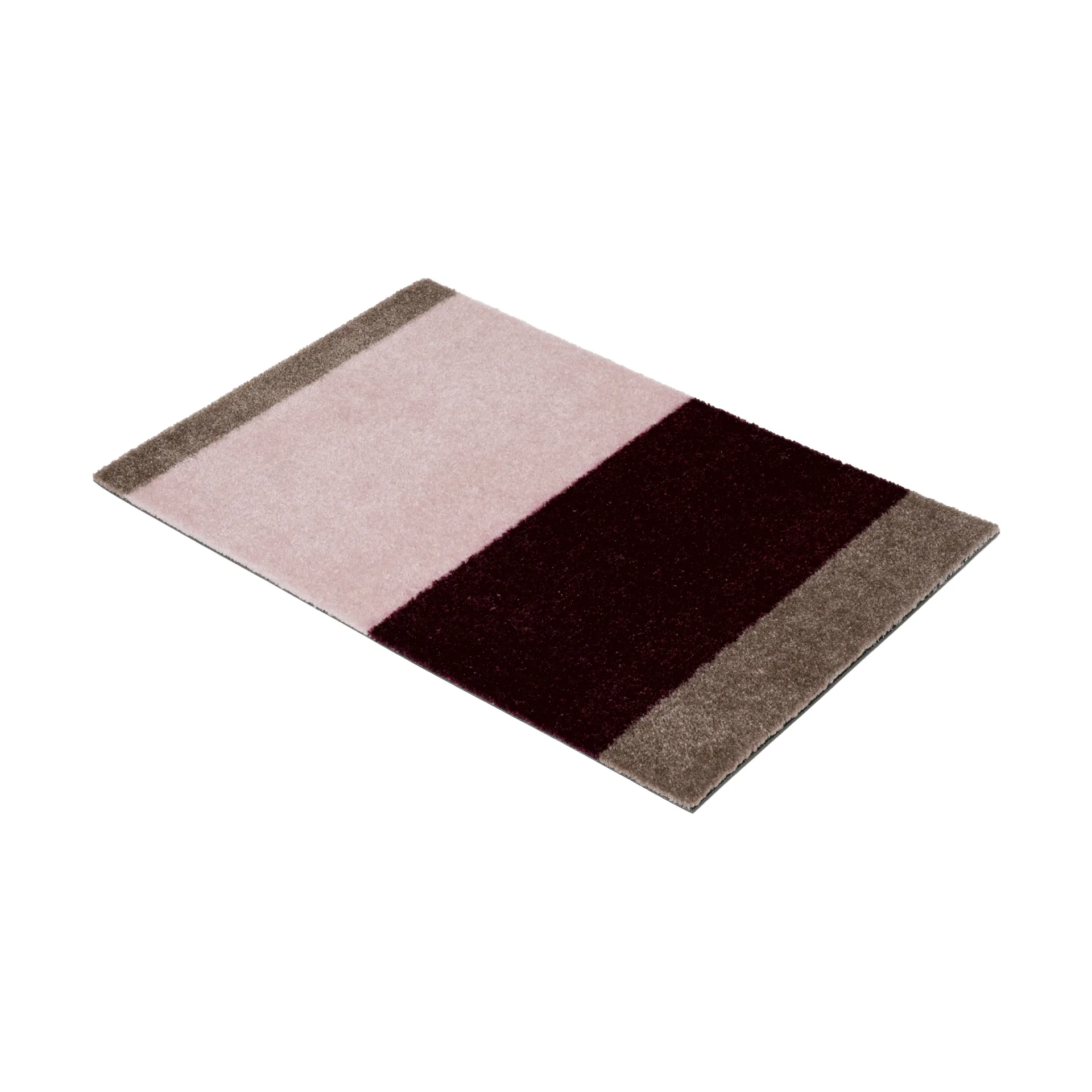 Stripes deurmat horizontaal, Bordeaux-rose-sand, 40x60 cm tica copenhagen