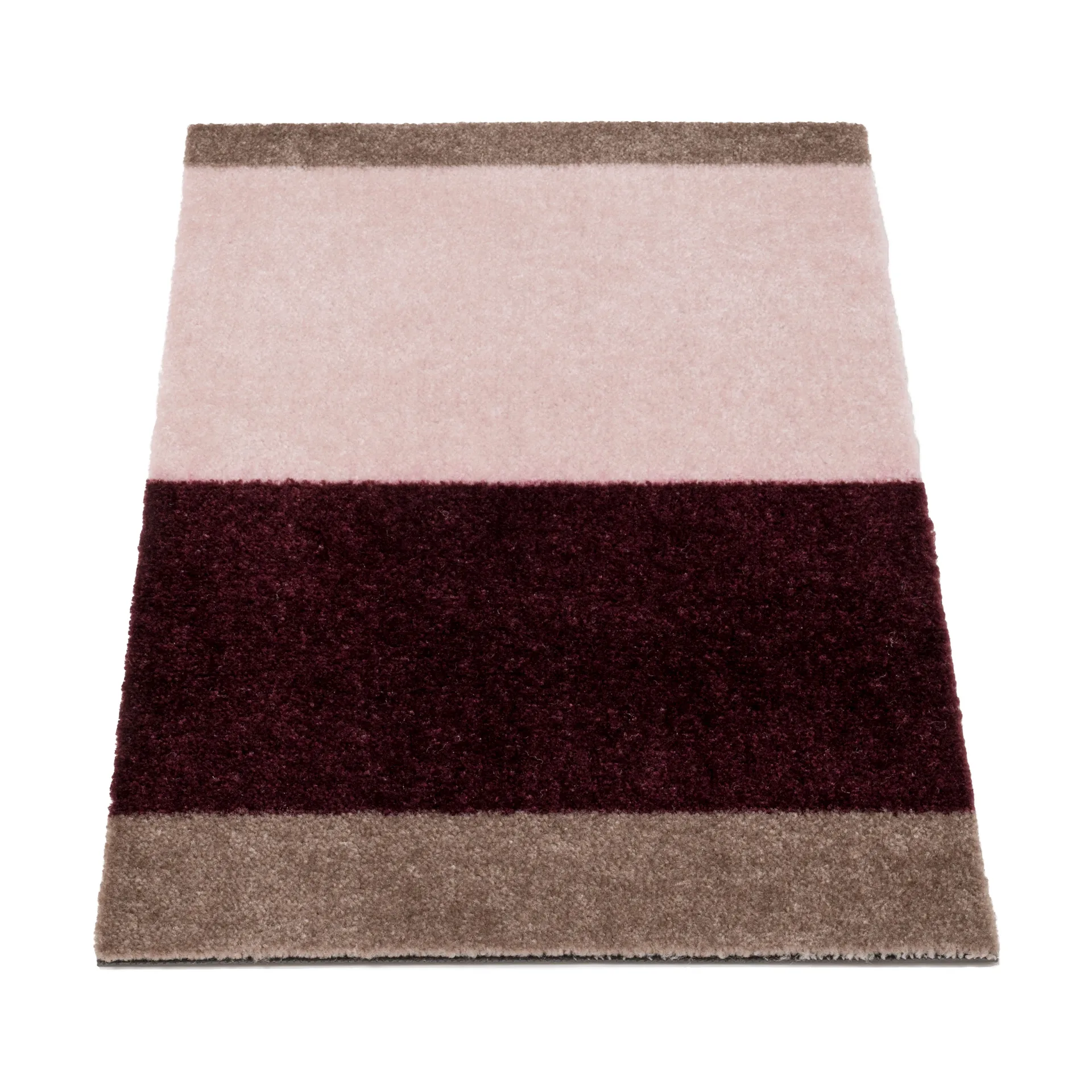 Stripes deurmat horizontaal, Bordeaux-rose-sand, 40x60 cm tica copenhagen