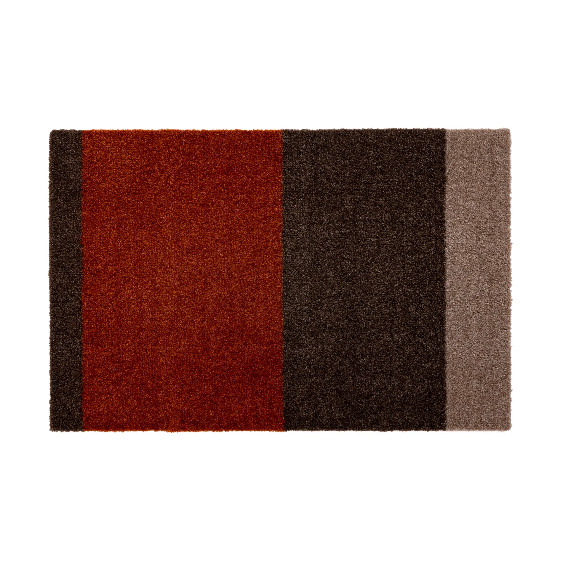 Stripes deurmat horizontaal, Brown-terracotta, 40x60 cm tica copenhagen