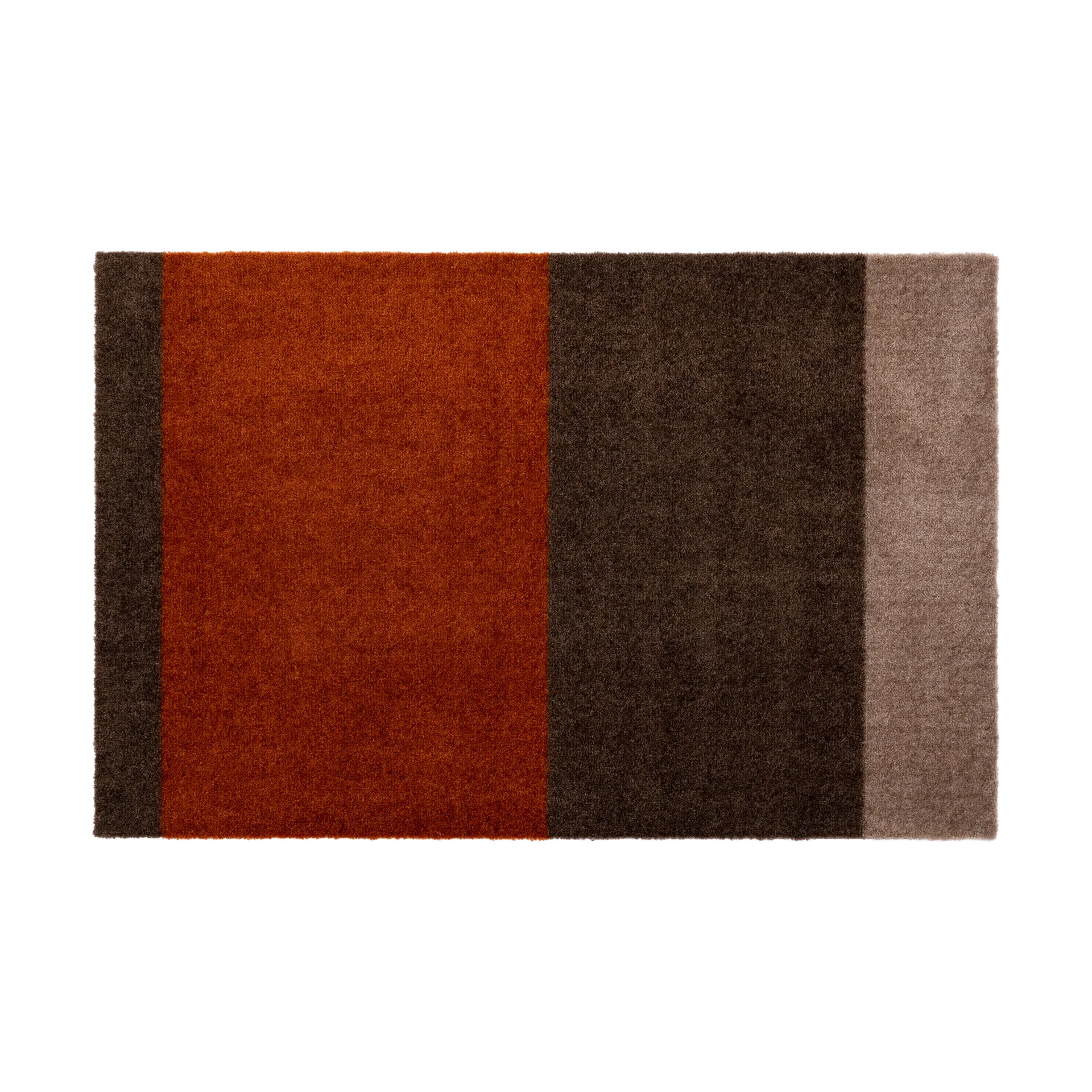 Stripes deurmat horizontaal, Brown-terracotta, 60x90 cm tica copenhagen