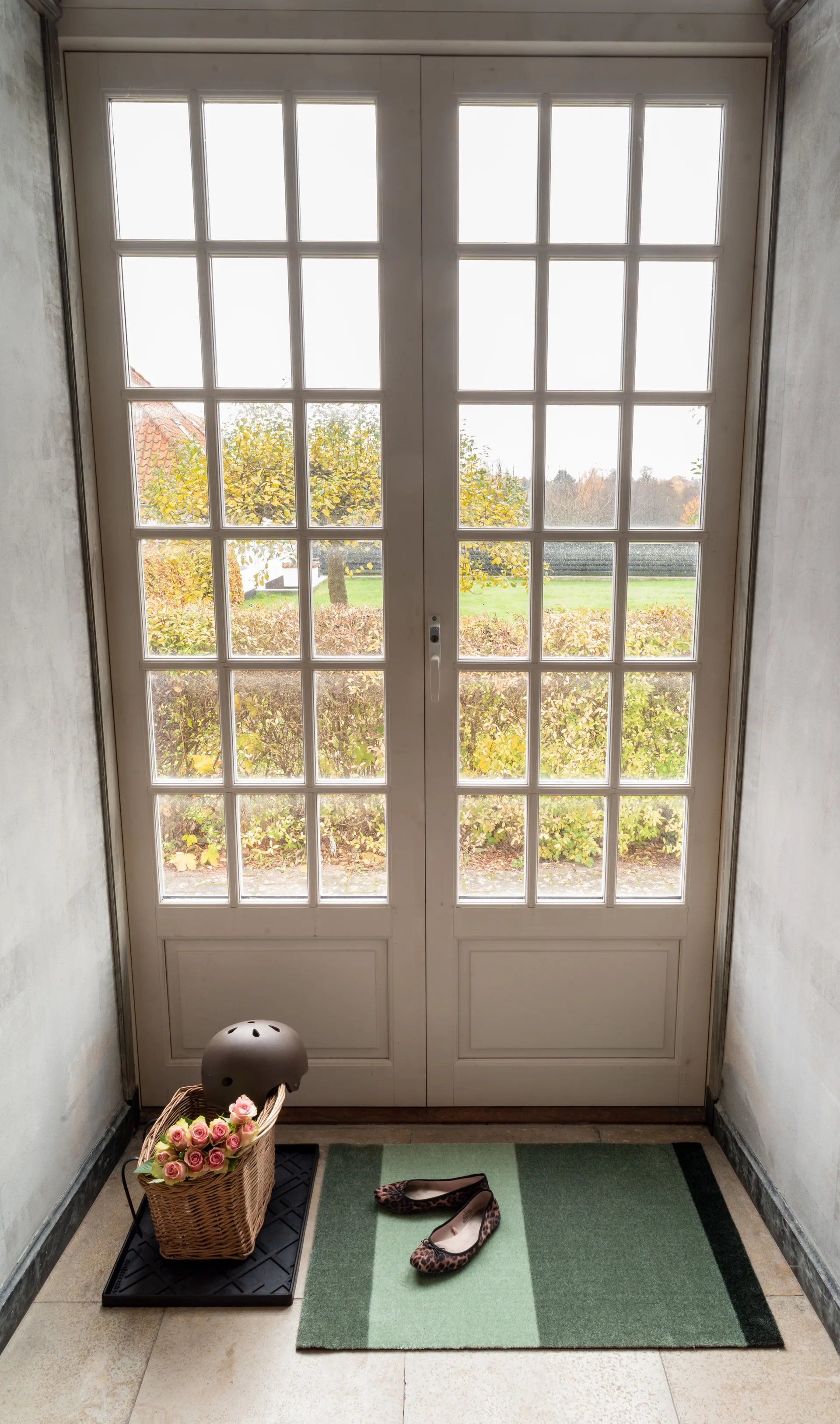 Stripes deurmat horizontaal, Green, 60x90 cm tica copenhagen