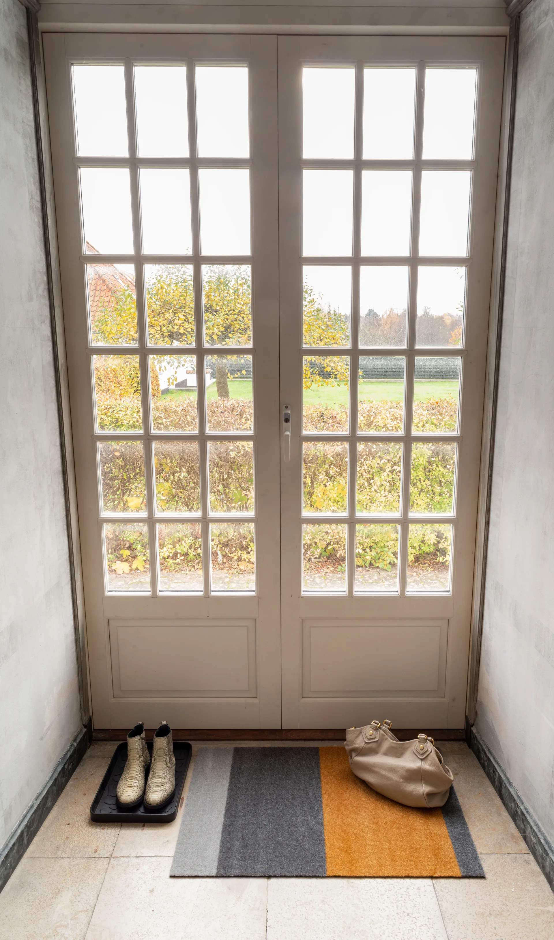 Stripes deurmat horizontaal, Grey-grey-dijon, 60x90 cm tica copenhagen