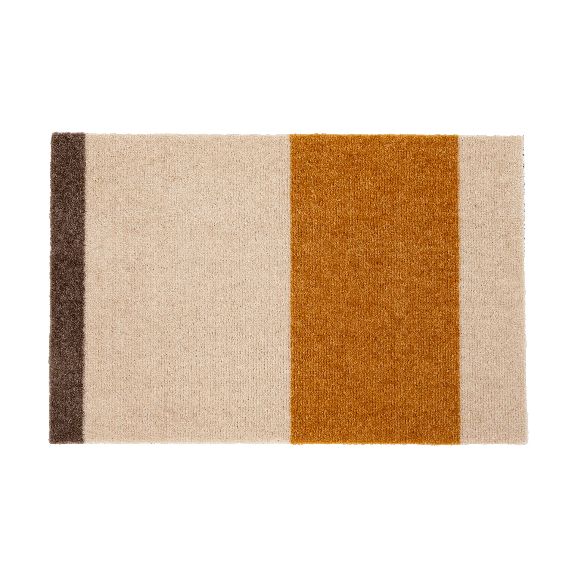 Stripes deurmat horizontaal, Ivory-dijon-brown, 40x60 cm tica copenhagen