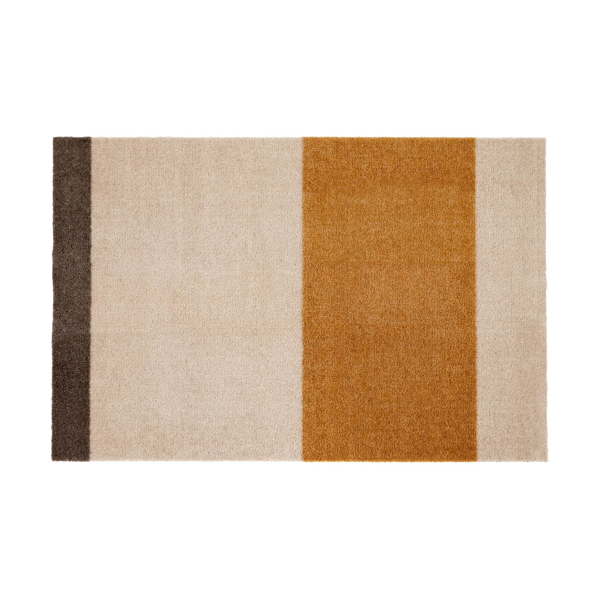 Stripes deurmat horizontaal, Ivory-dijon-brown, 60x90 cm tica copenhagen