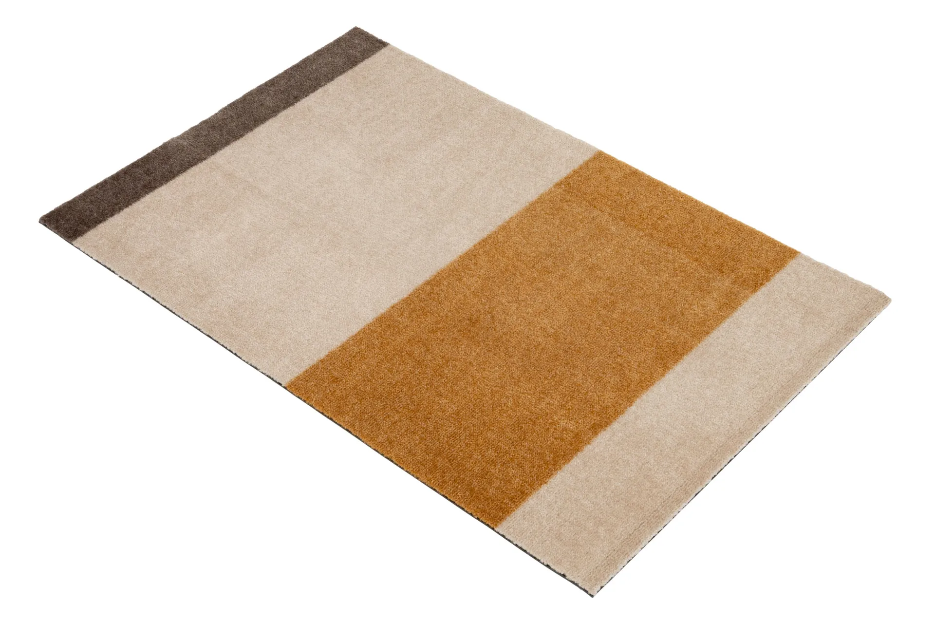 Stripes deurmat horizontaal, Ivory-dijon-brown, 60x90 cm tica copenhagen