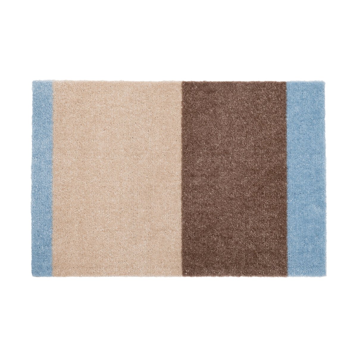 tica copenhagen Stripes deurmat horizontaal Ivory-sand-blue, 40x60 cm