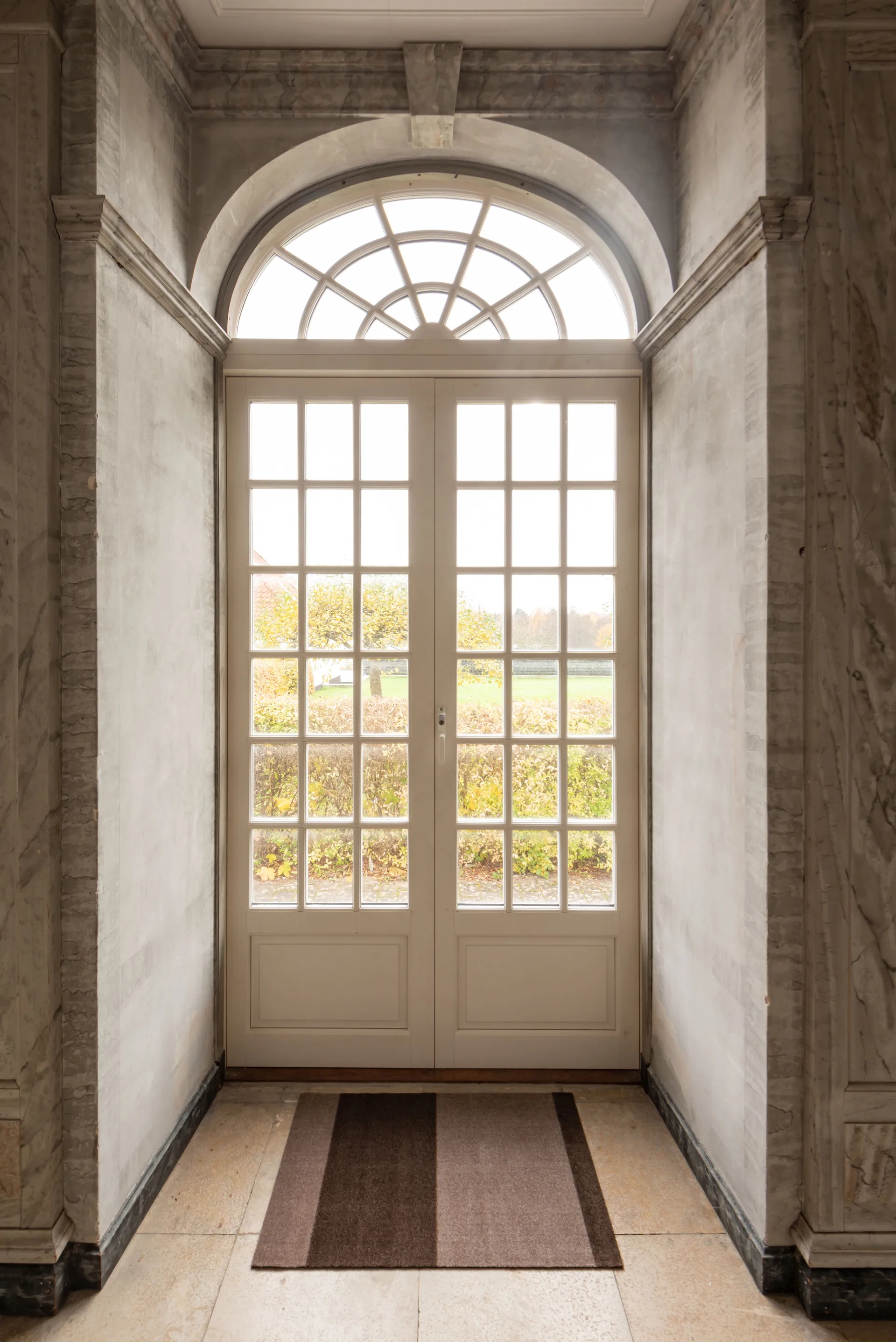 Stripes deurmat horizontaal, Sand-brown, 60x90 cm tica copenhagen