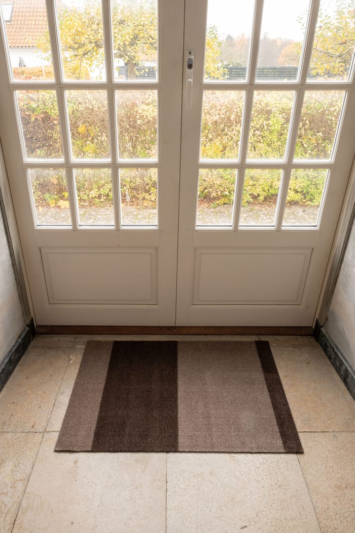 Stripes deurmat horizontaal, Sand-brown, 60x90 cm tica copenhagen