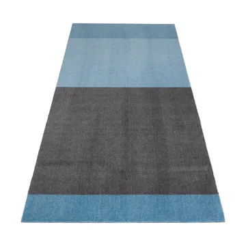 Stripes gangmat horizontaal - Blue-steel grey, 90x200 cm - tica copenhagen