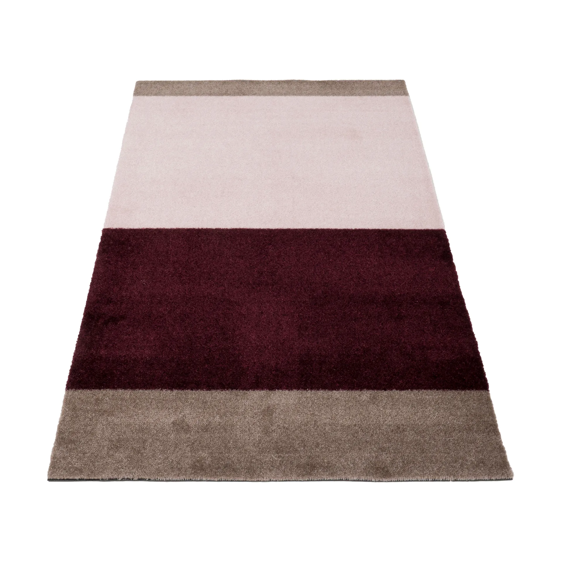 Stripes gangmat horizontaal, Bordeaux-rose-sand, 67x120 cm tica copenhagen