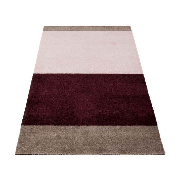 Stripes gangmat horizontaal - Bordeaux-rose-sand, 67x120 cm - Tica copenhagen