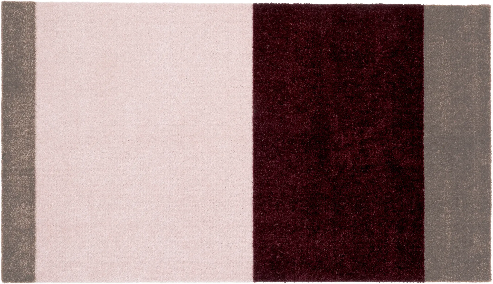 Stripes gangmat horizontaal, Bordeaux-rose-sand, 67x120 cm tica copenhagen