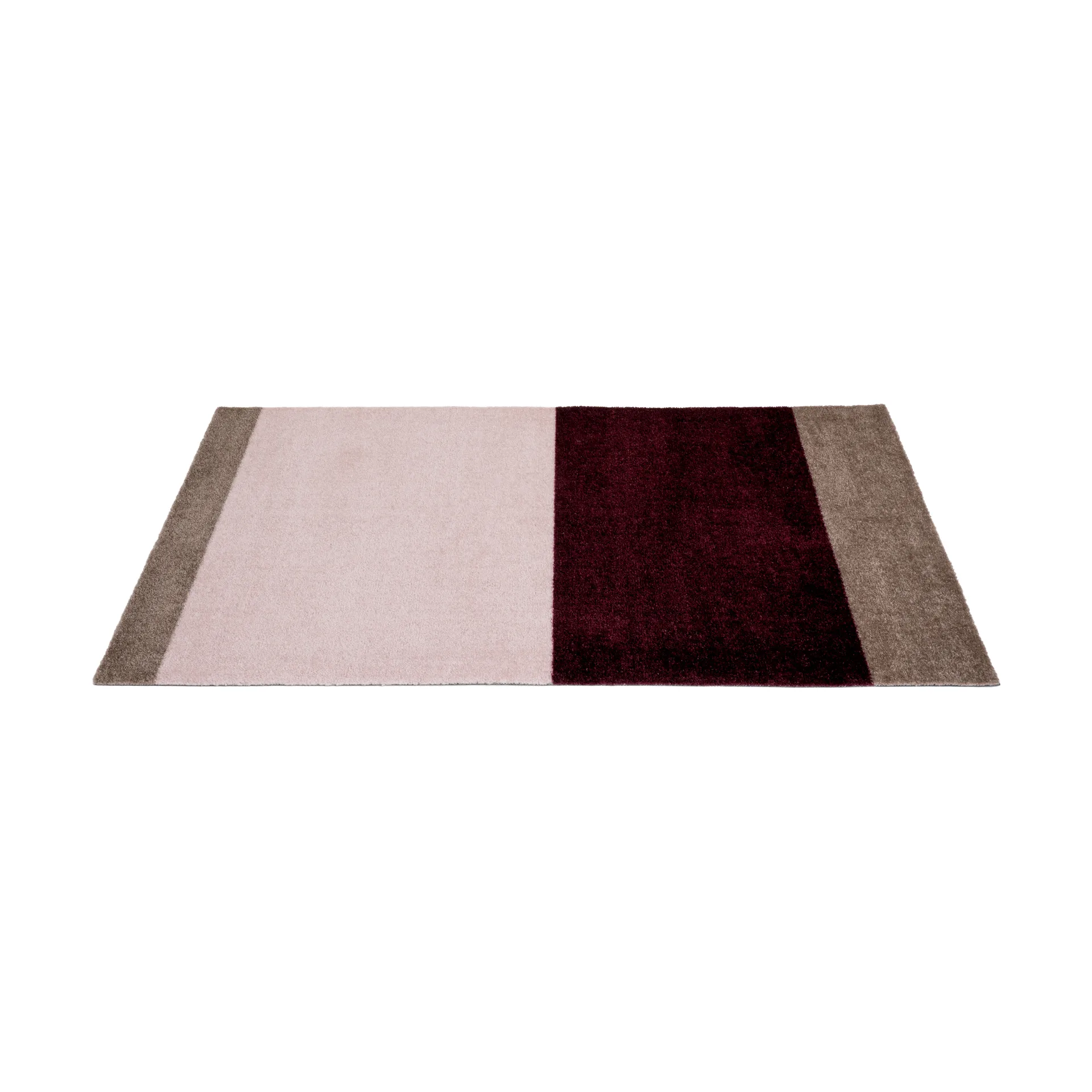 Stripes gangmat horizontaal, Bordeaux-rose-sand, 67x120 cm tica copenhagen