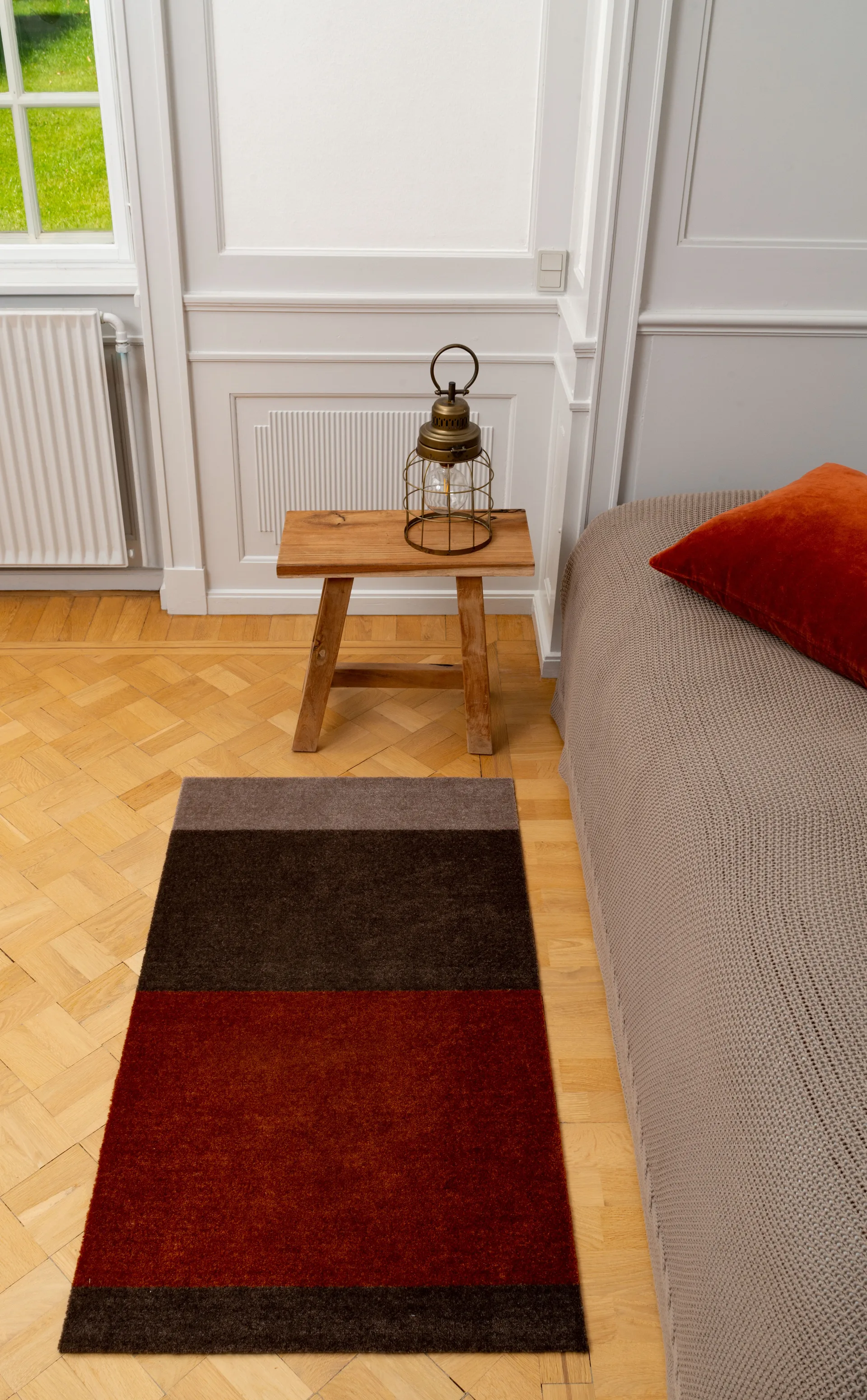 Stripes gangmat horizontaal, Brown-terracotta 67x120 cm tica copenhagen