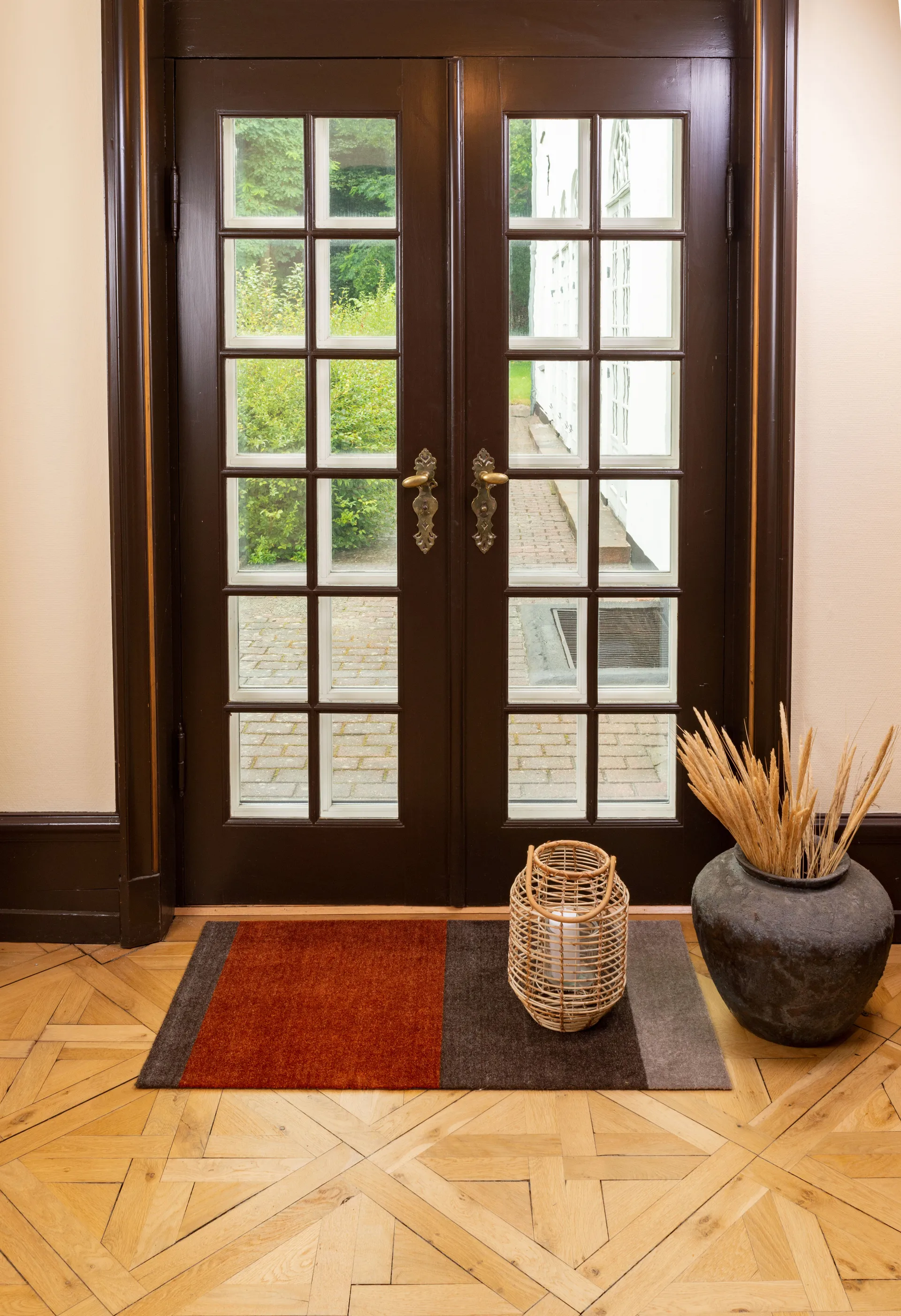 Stripes gangmat horizontaal, Brown-terracotta 67x120 cm tica copenhagen