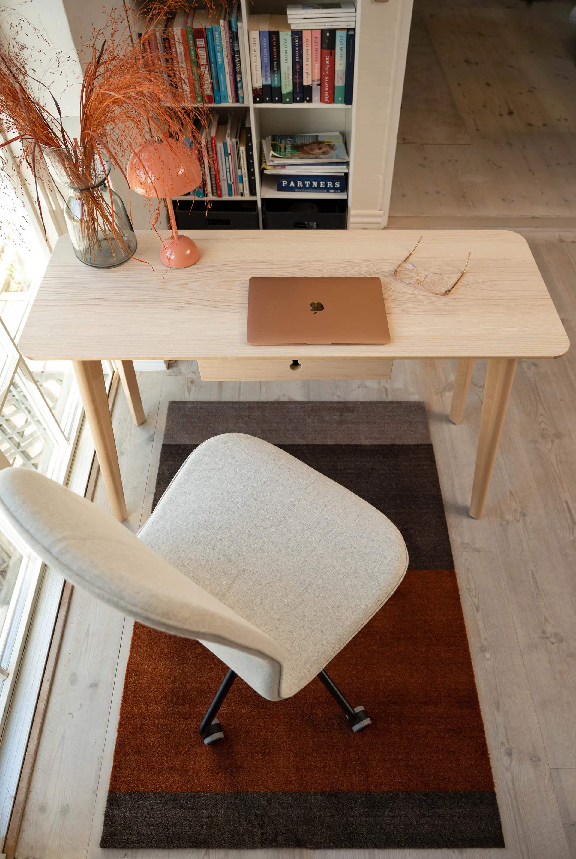 Stripes gangmat horizontaal, Brown-terracotta 90x130 cm tica copenhagen