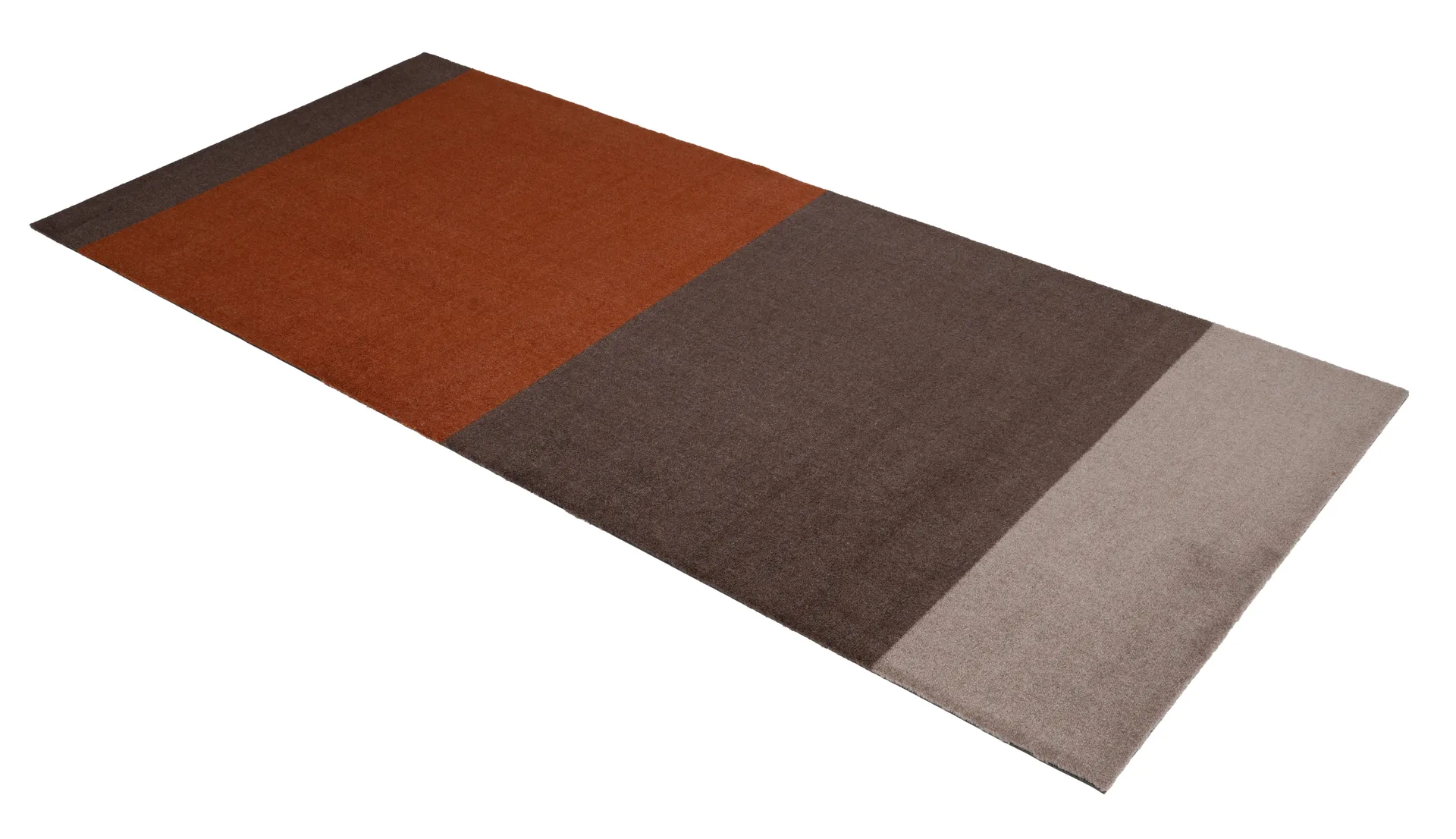 Stripes gangmat horizontaal, Brown-terracotta 90x200 cm tica copenhagen