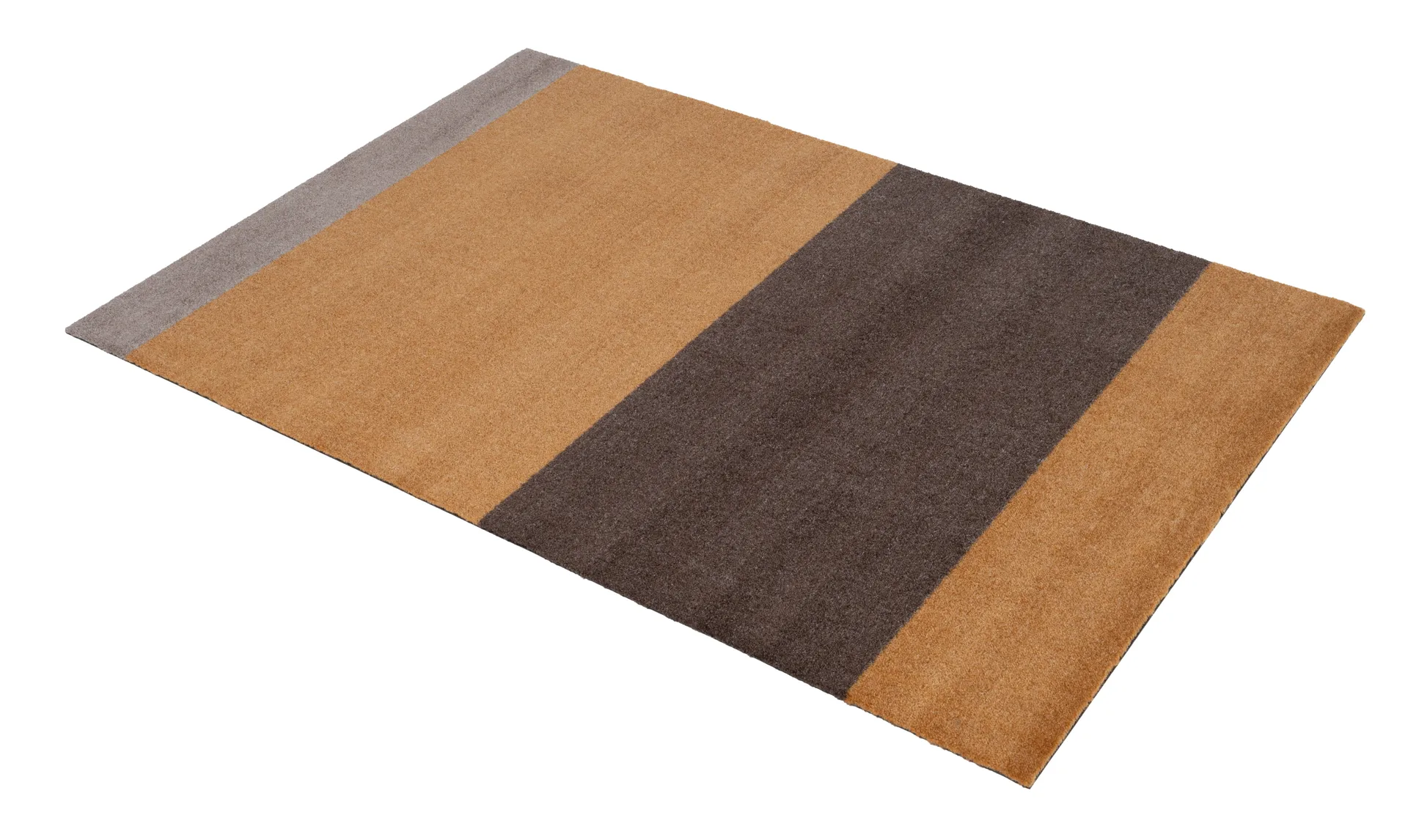 Stripes gangmat horizontaal, Dijon-brown-sand, 90x130 cm tica copenhagen