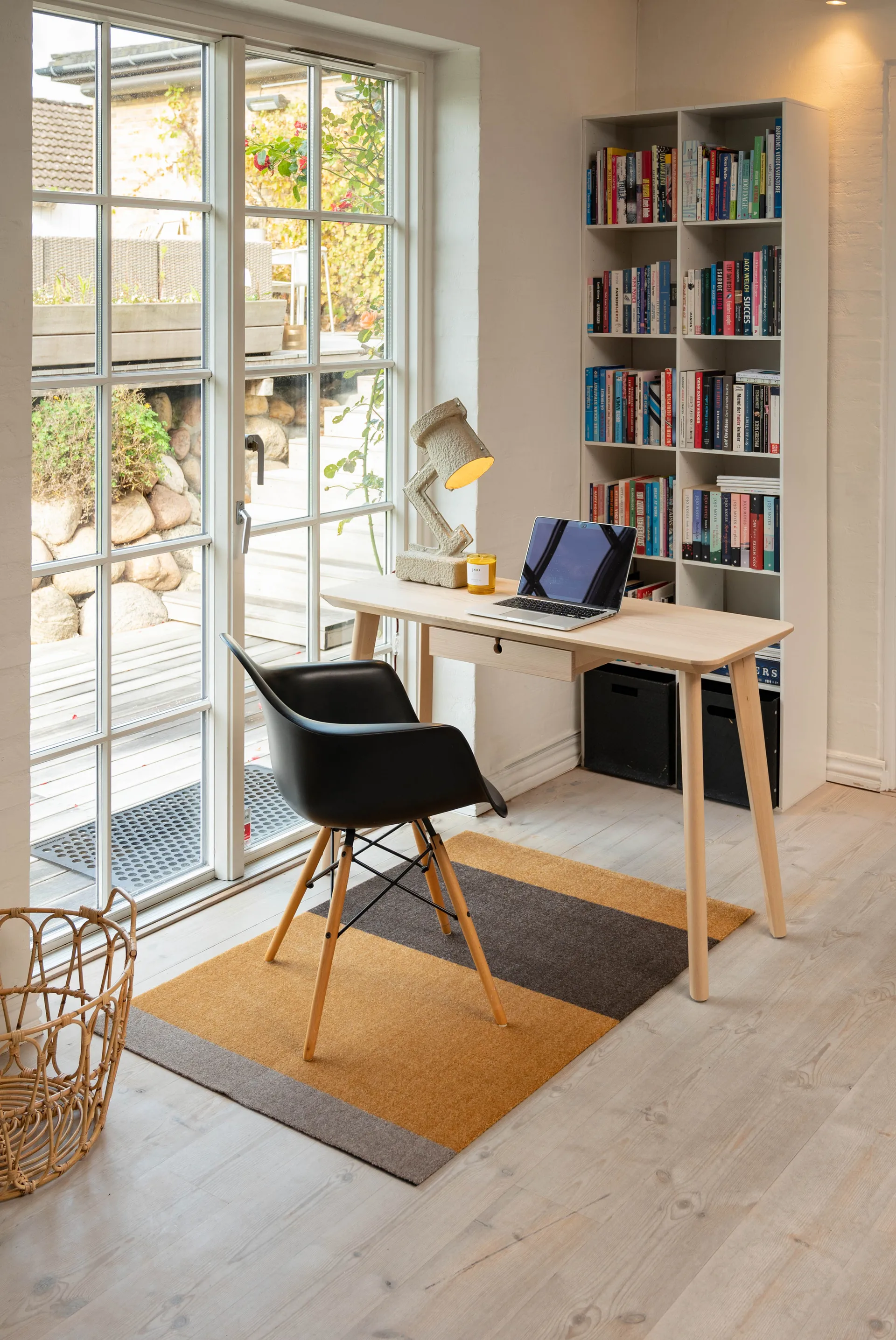 Stripes gangmat horizontaal, Dijon-brown-sand, 90x130 cm tica copenhagen