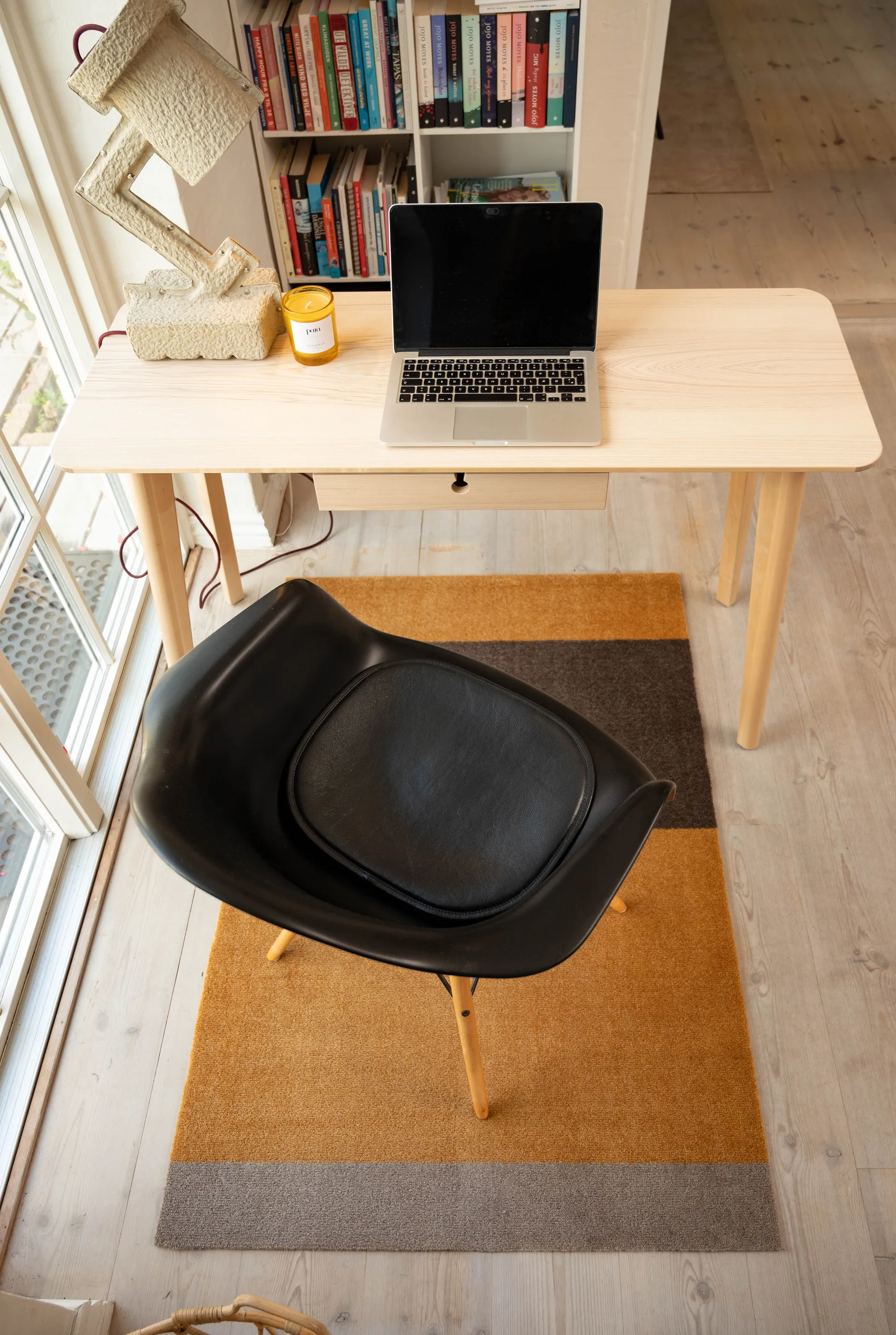 Stripes gangmat horizontaal, Dijon-brown-sand, 90x130 cm tica copenhagen