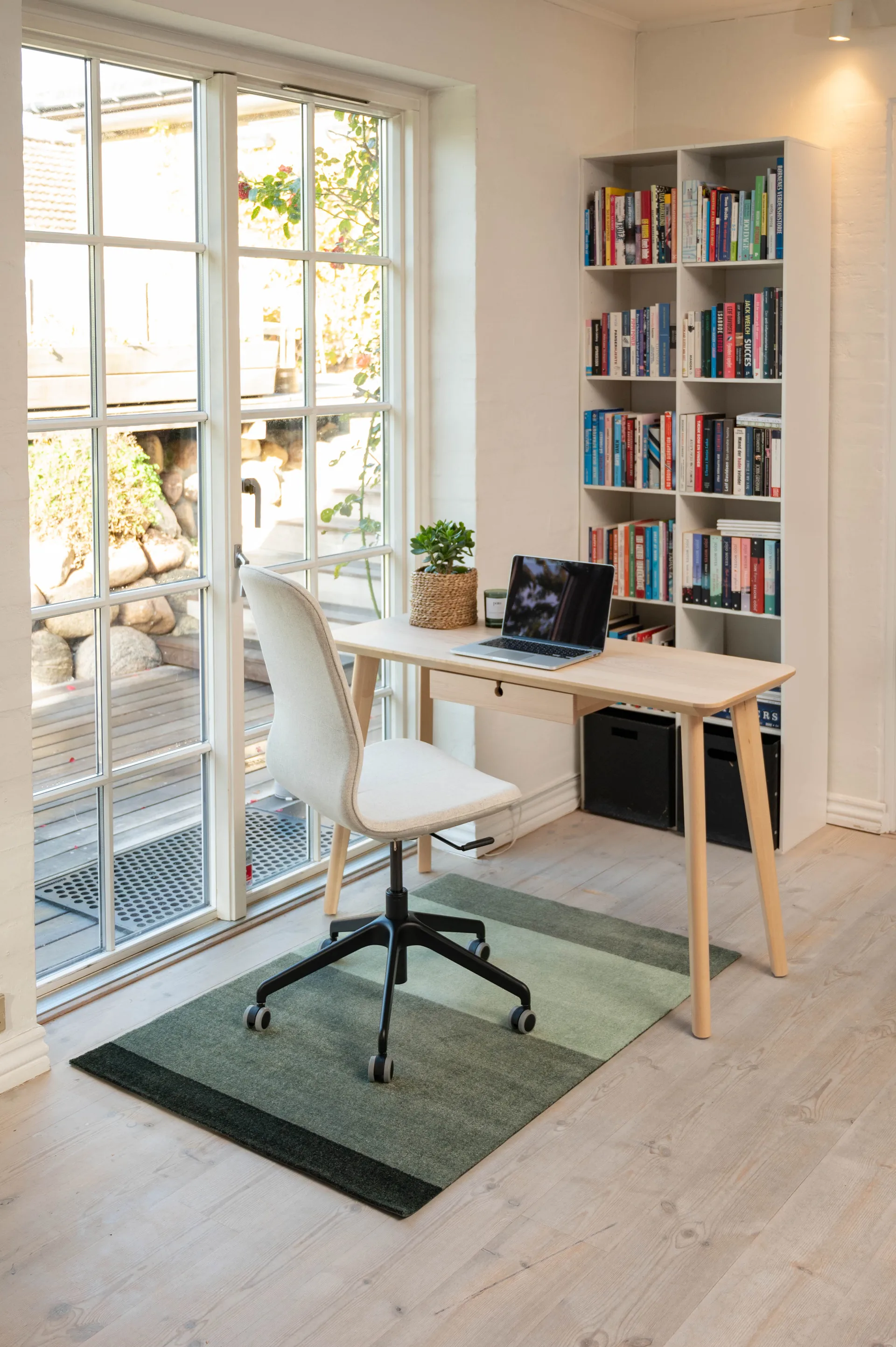 Stripes gangmat horizontaal, Green, 90x130 cm tica copenhagen