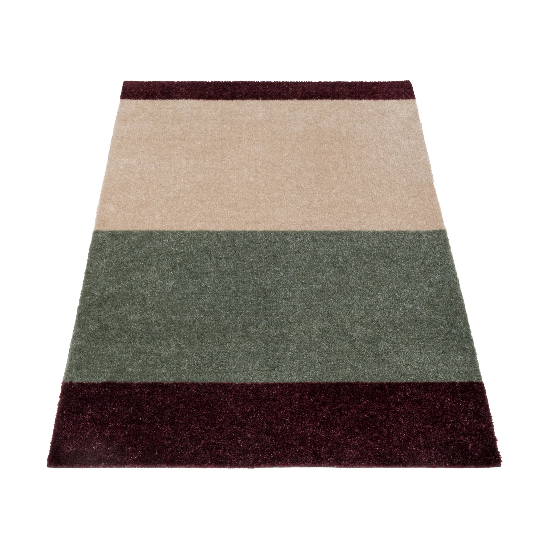 Stripes gangmat horizontaal, Green-ivory-bordeaux, 67x120 cm tica copenhagen