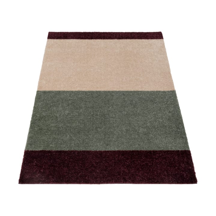 Stripes gangmat horizontaal - Green-ivory-bordeaux, 67x120 cm - Tica copenhagen