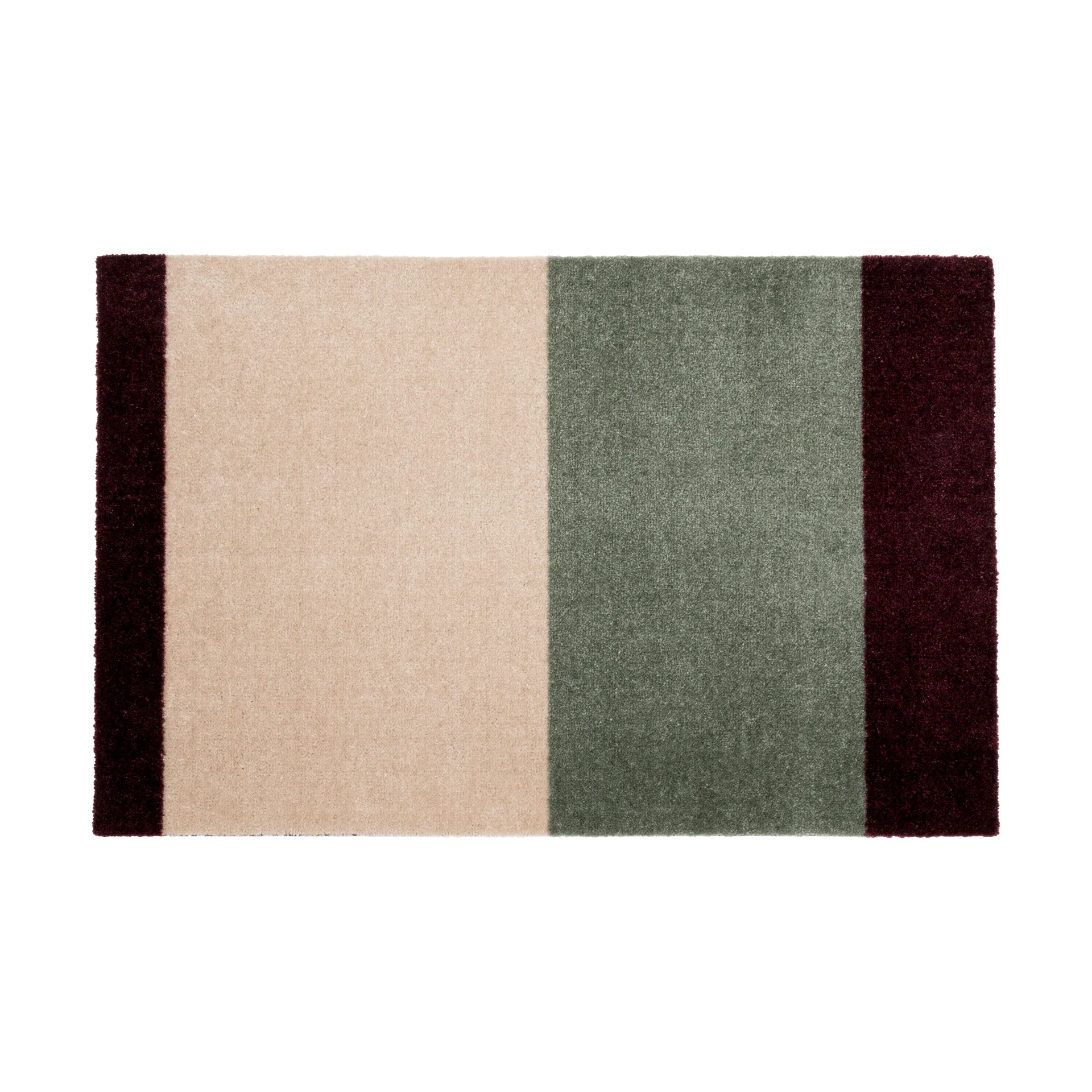 Stripes gangmat horizontaal, Green-ivory-bordeaux, 67x120 cm tica copenhagen