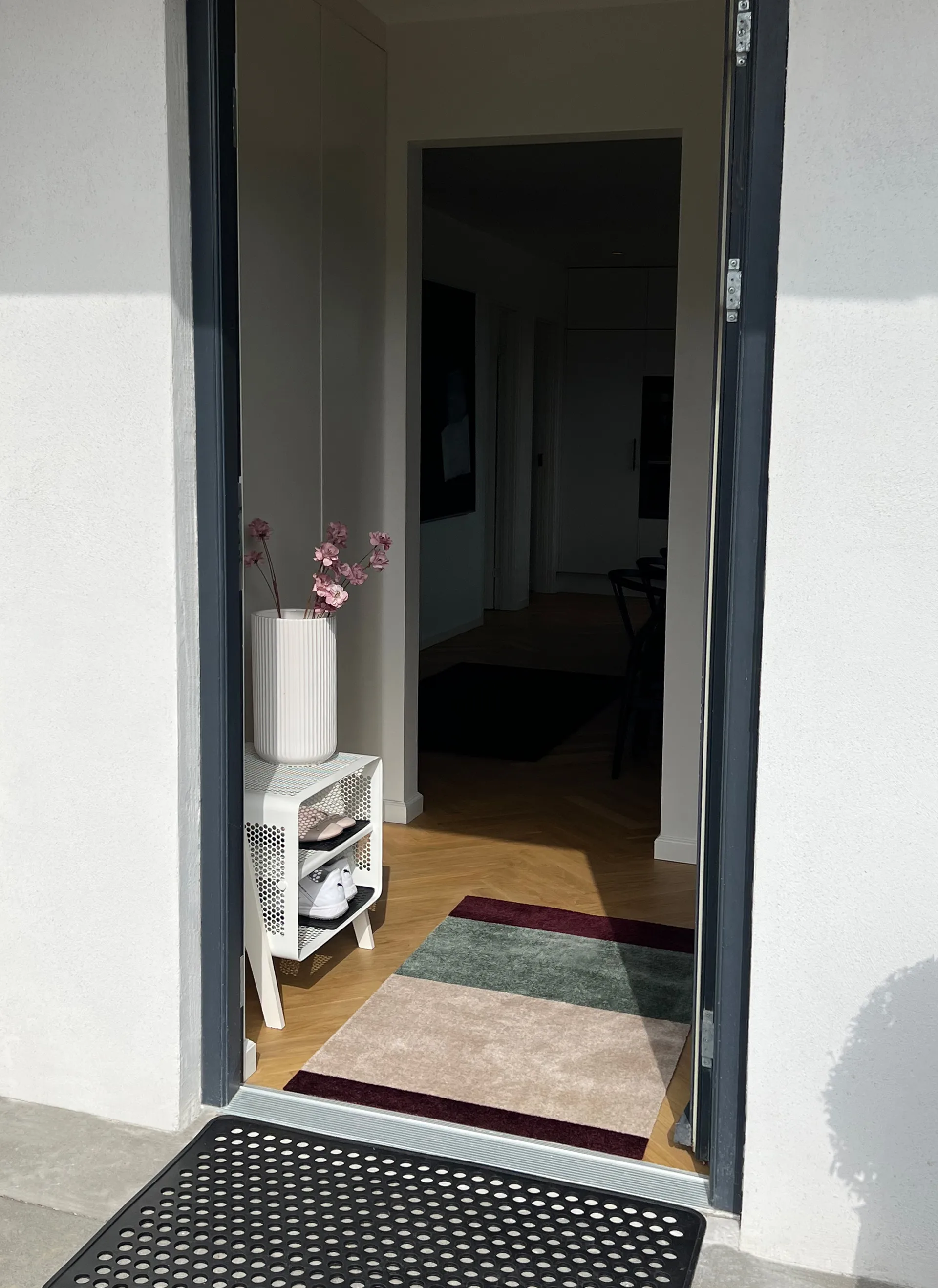 Stripes gangmat horizontaal, Green-ivory-bordeaux, 67x120 cm tica copenhagen