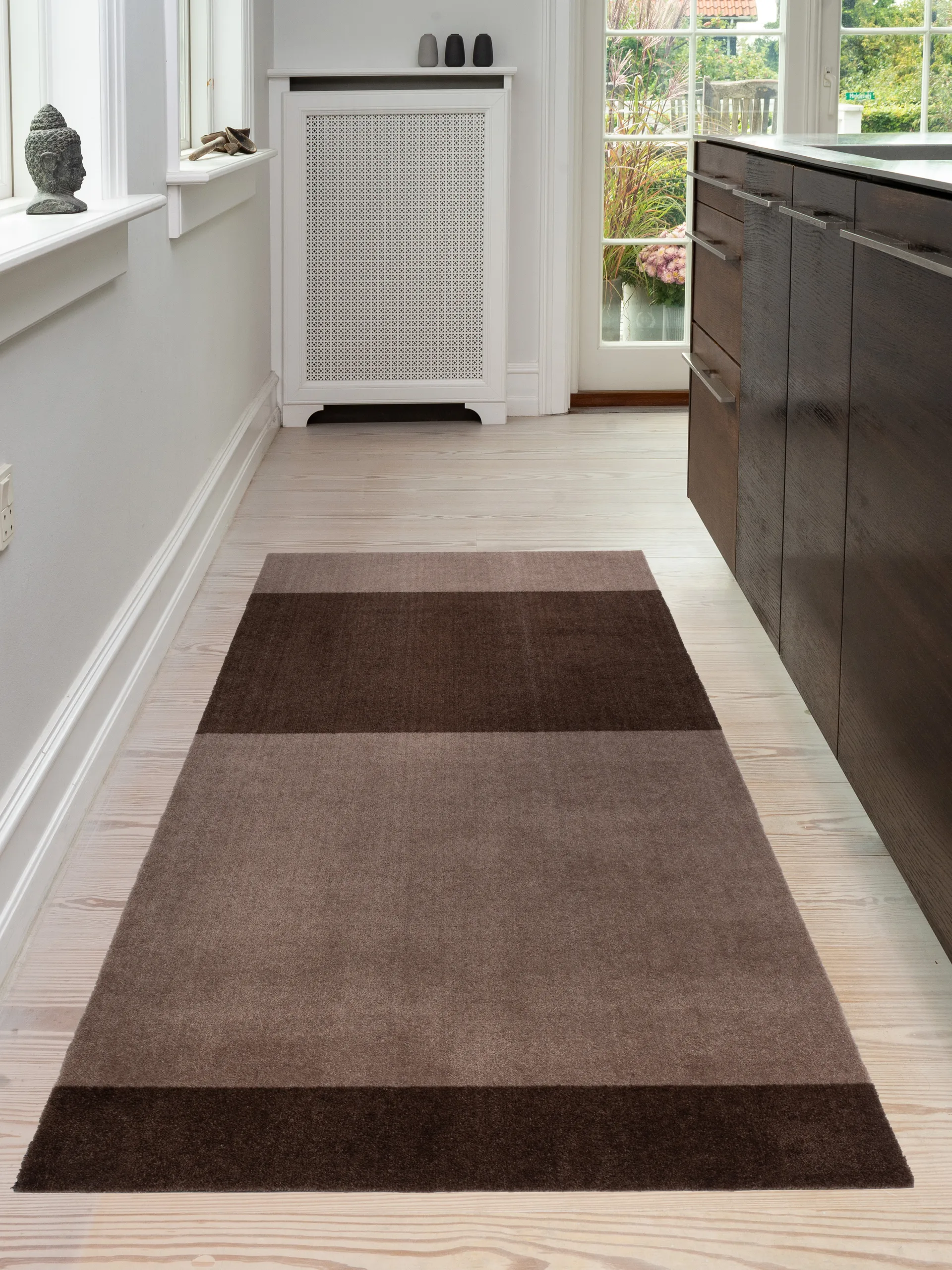 Stripes gangmat horizontaal, Sand-brown, 90x200 cm tica copenhagen