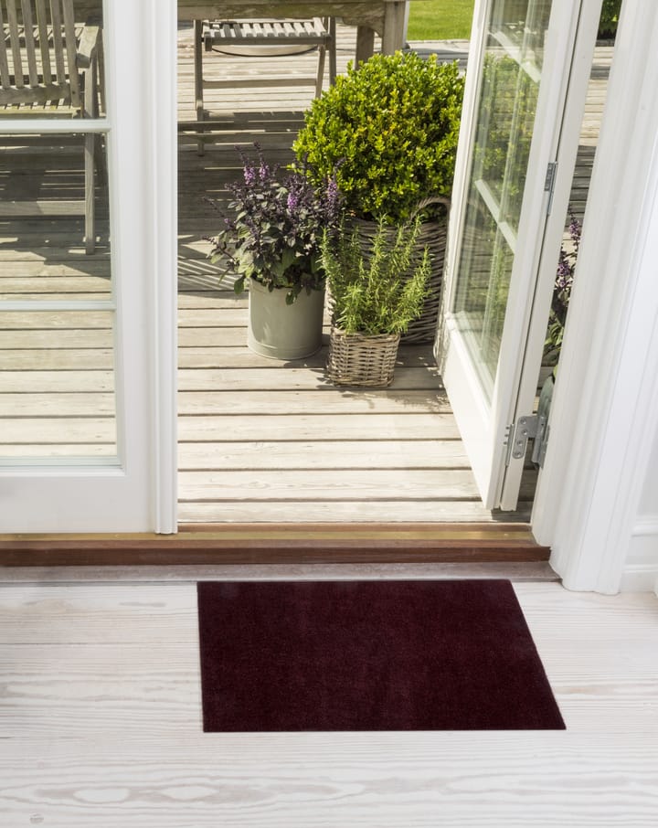 Unicolor deurmat, Bordeaux, 40x60 cm tica copenhagen