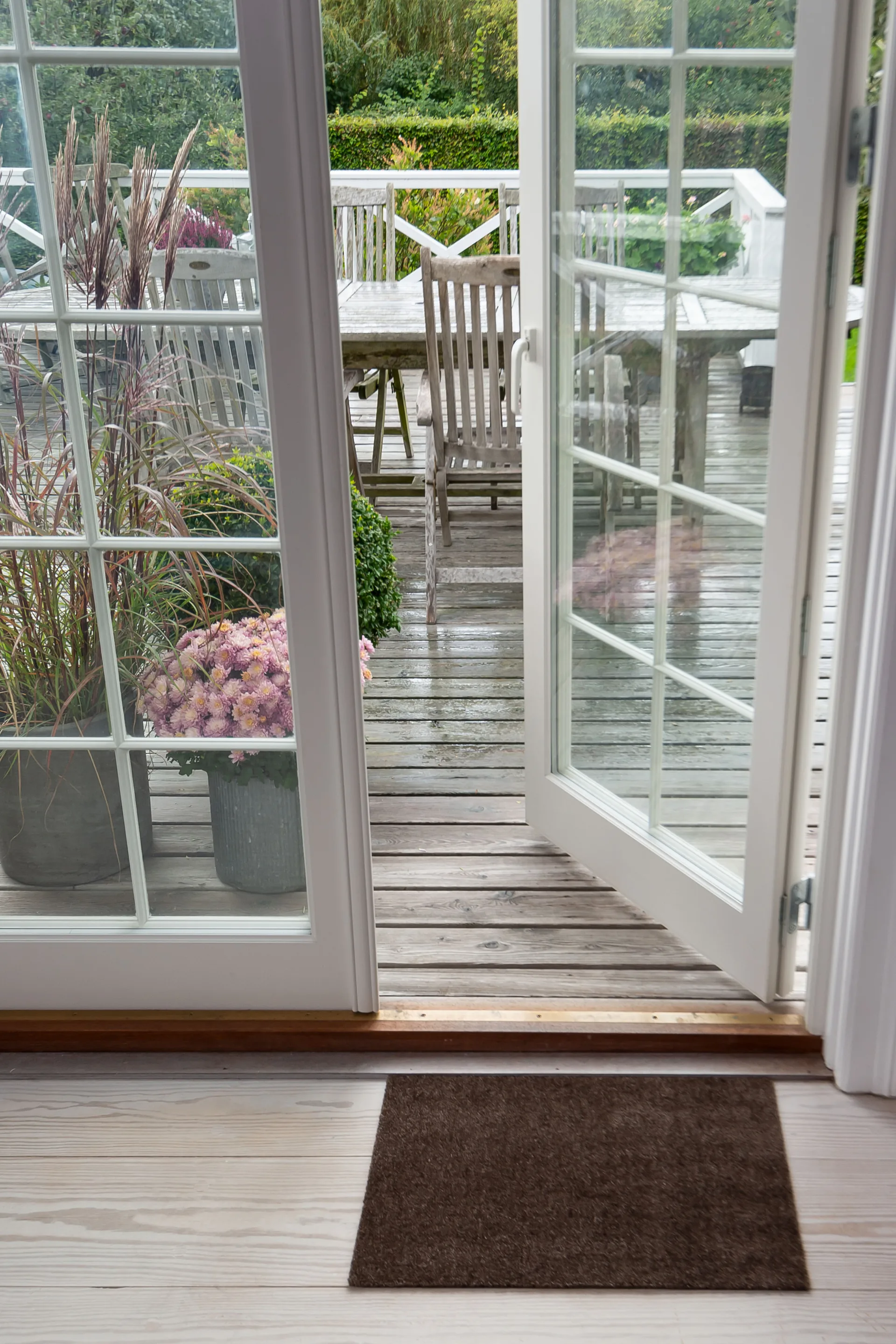 Unicolor deurmat, Brown, 40x60 cm tica copenhagen