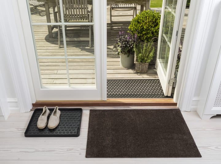 Unicolor deurmat, Brown, 60x90 cm tica copenhagen