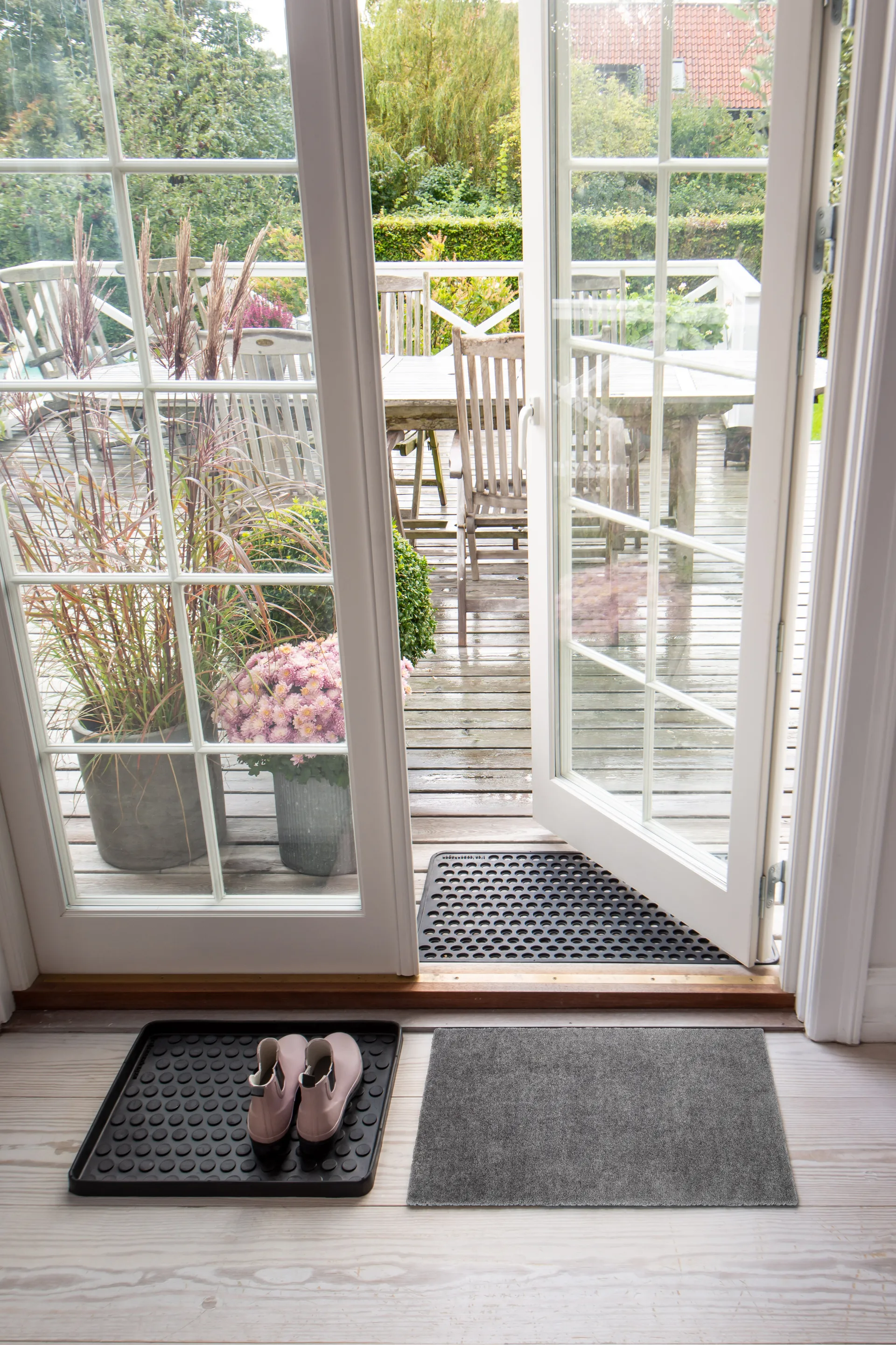 Unicolor deurmat, Steelgrey, 40x60 cm tica copenhagen