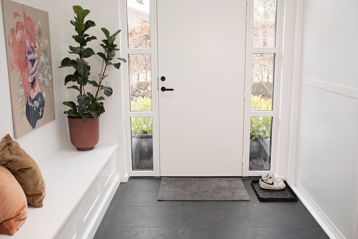 Unicolor deurmat, Steelgrey, 60x90 cm tica copenhagen