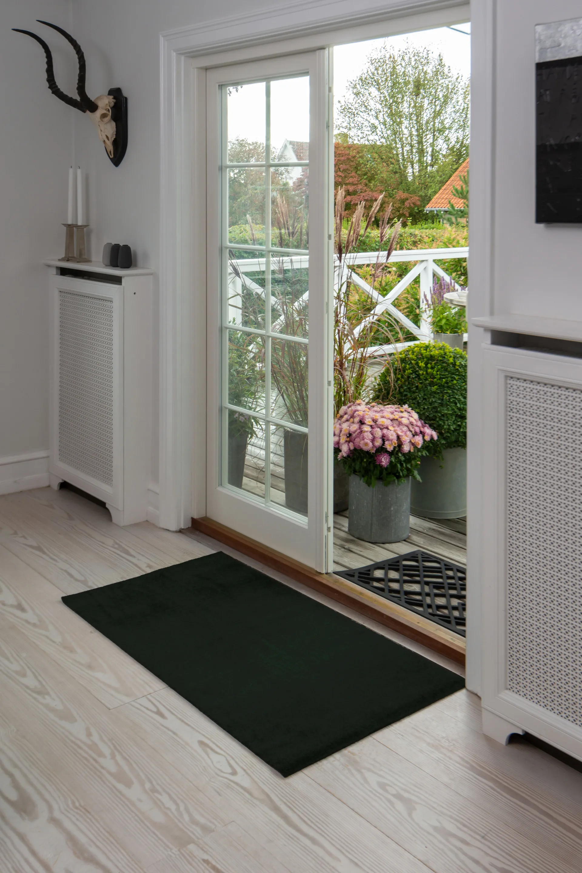 Unicolor gangloper, Black, 67x120 cm tica copenhagen