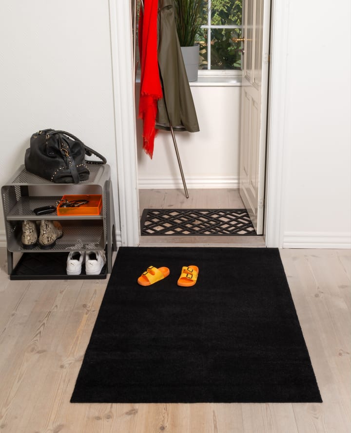 Unicolor gangloper, Black, 90x130 cm tica copenhagen